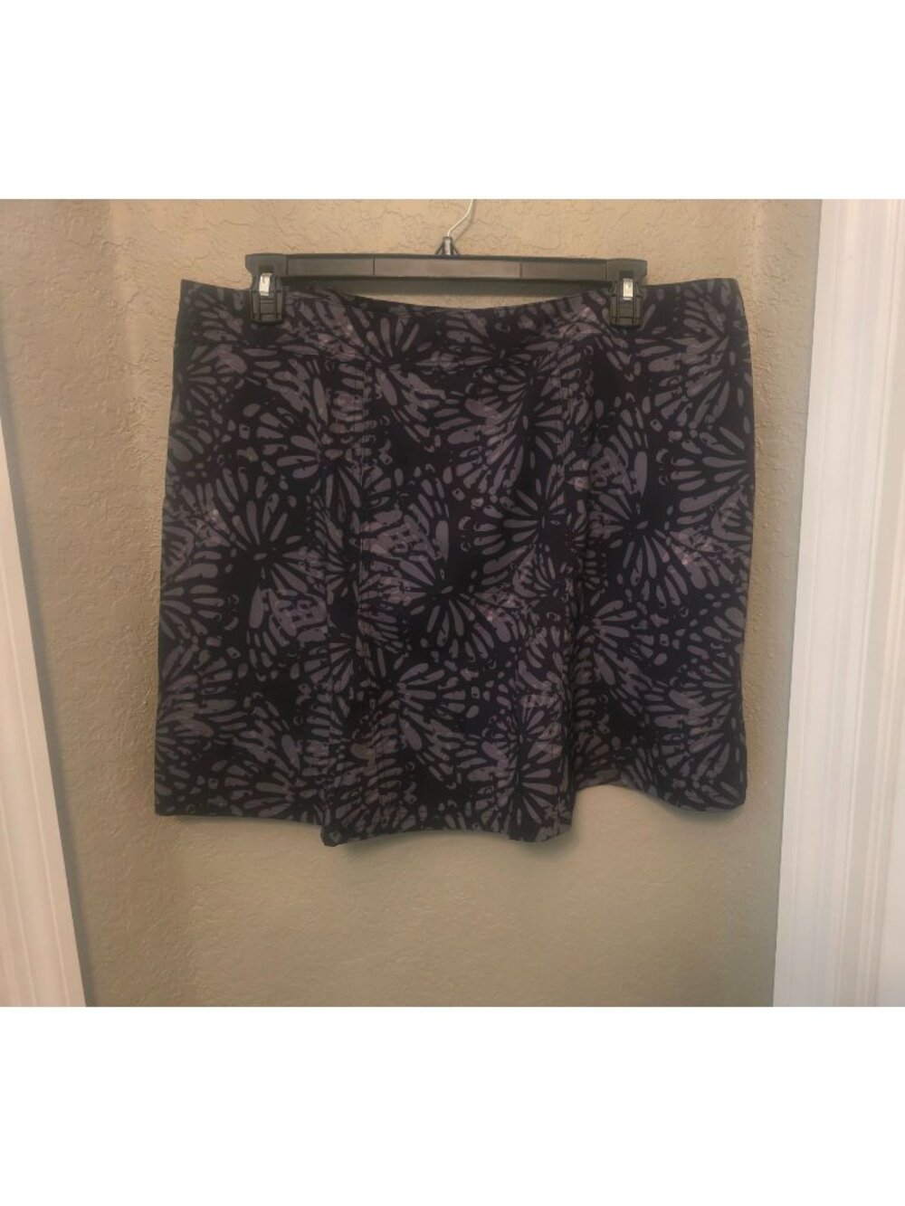 Ripskirt Hawaii Shibon Charcoal Butterfly Wrap Skirt Cover Up XXL NEW Beach